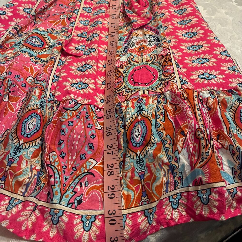 PRETTYGARDEN Women's Summer Sundress Casual Spaghetti Strap Floral - M - Picture 7 of 7